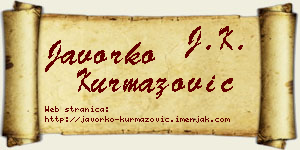 Javorko Kurmazović vizit kartica